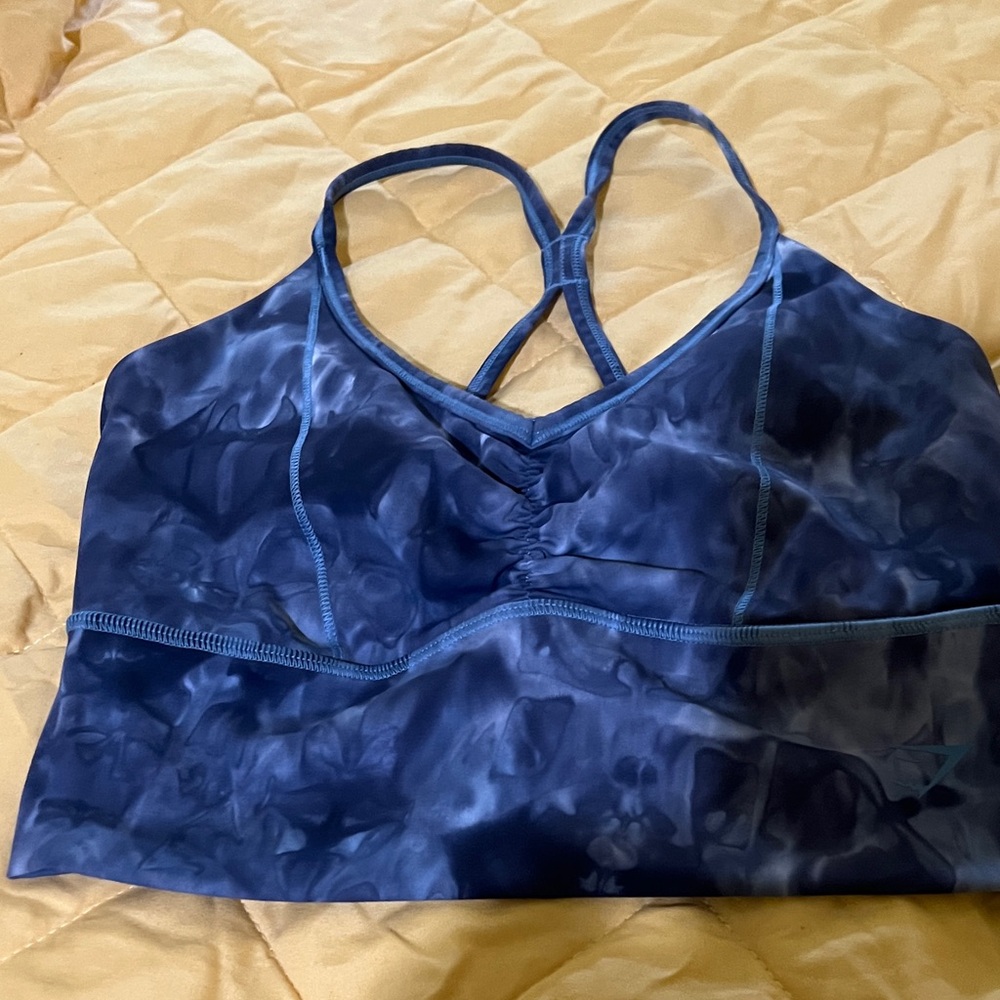 Gymshark Navy Tie-Dye Sports Bra